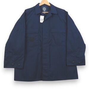 Fox Womens Uniform Shirt 45R Navy US Coast‎ Guard ODU Ripstop Tactical Workwear